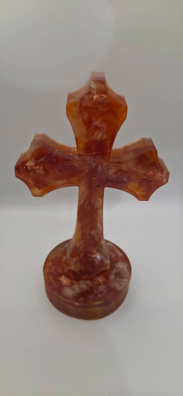 Large Cross -Burnt Red