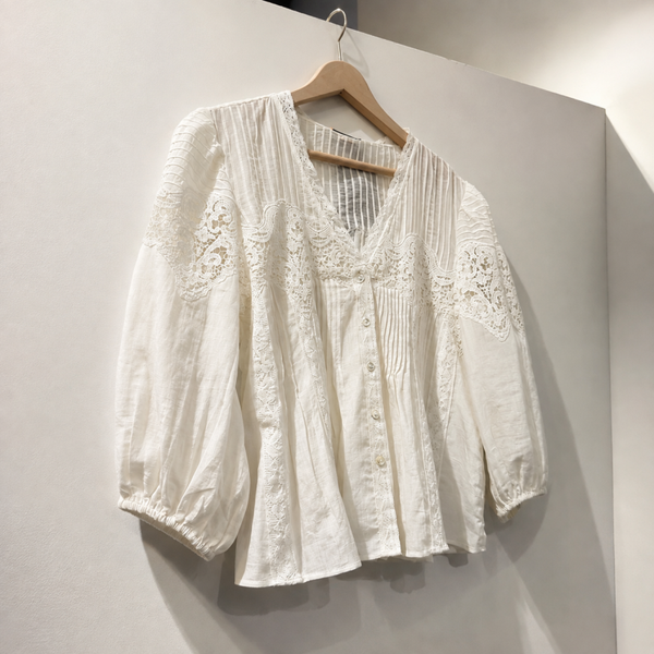 Blusa romántica blanca TwinSet Milano