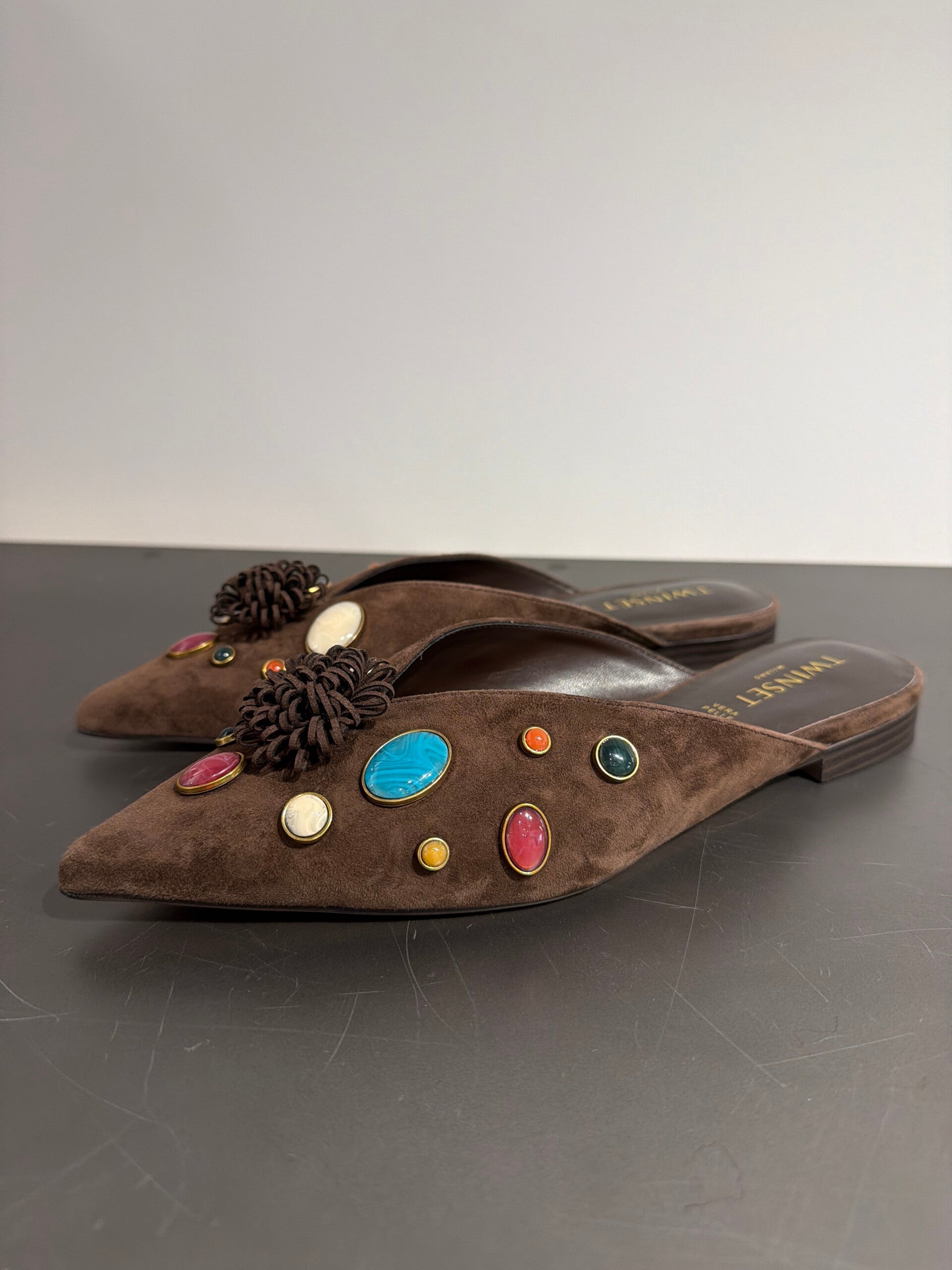 Mules choco Stones TwinSet Milano