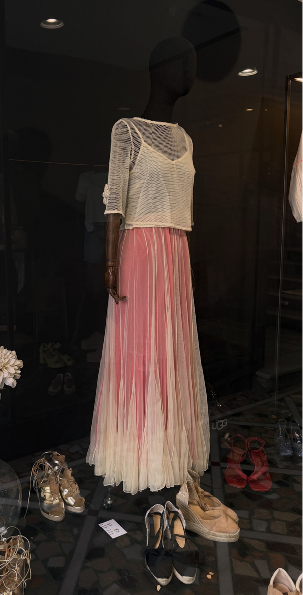 Top red beige Zaitegui Talla S