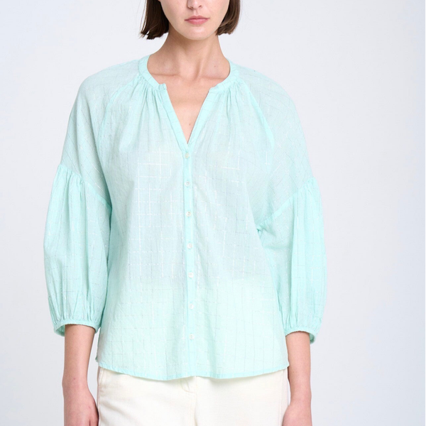 Blusa verde agua lurex SitaMurt