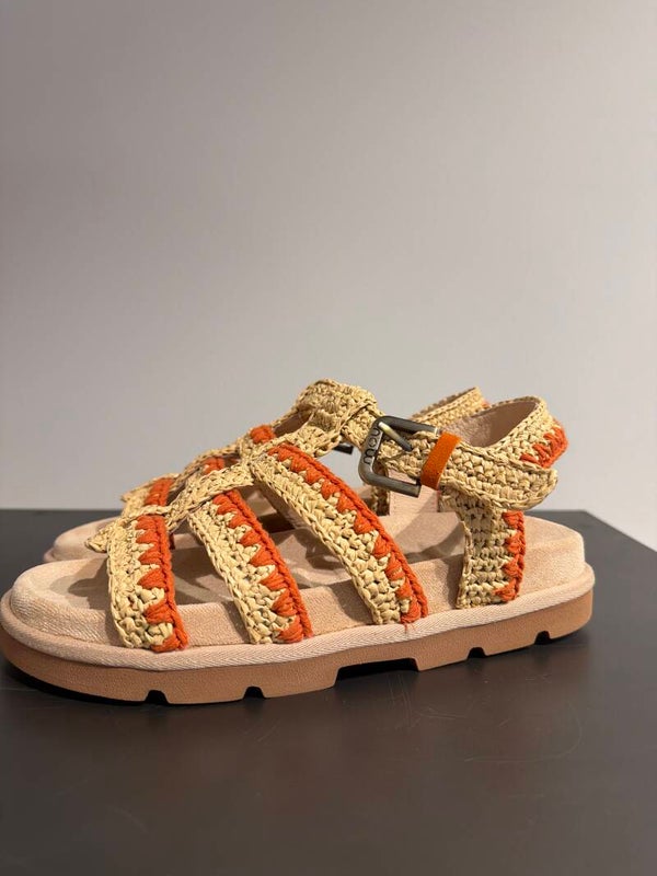 Sandalia Raffia Mou