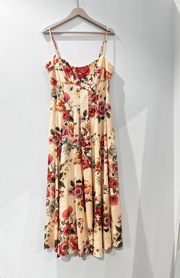 Vestido tirantes estampado flores Guess