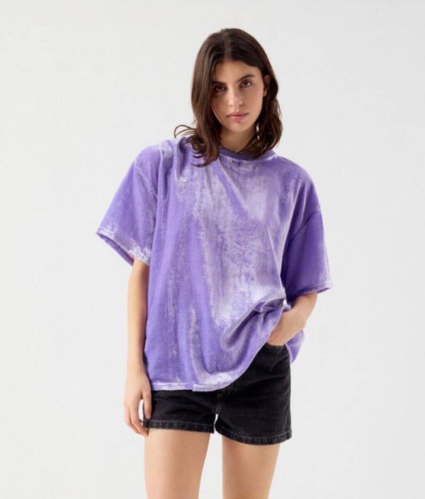 Camiseta manga corta purple velvet American Vintage