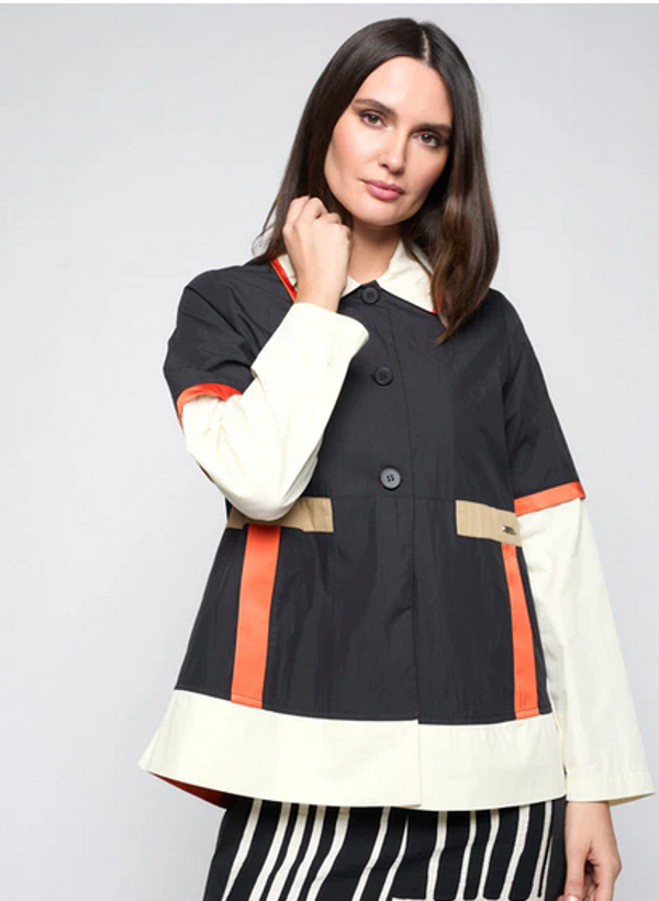 Gabardina mitxoleta negro Mercedes de Miguel
