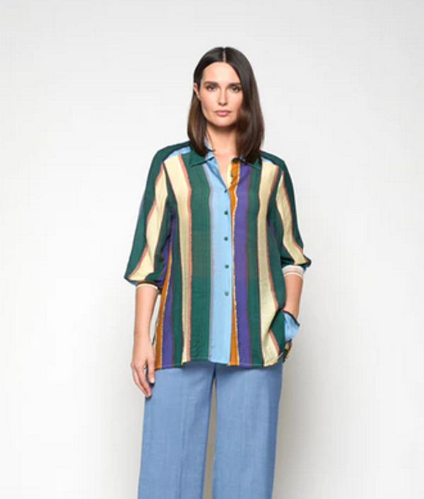 Blusa rayas multicolos Mercedes de Miguel