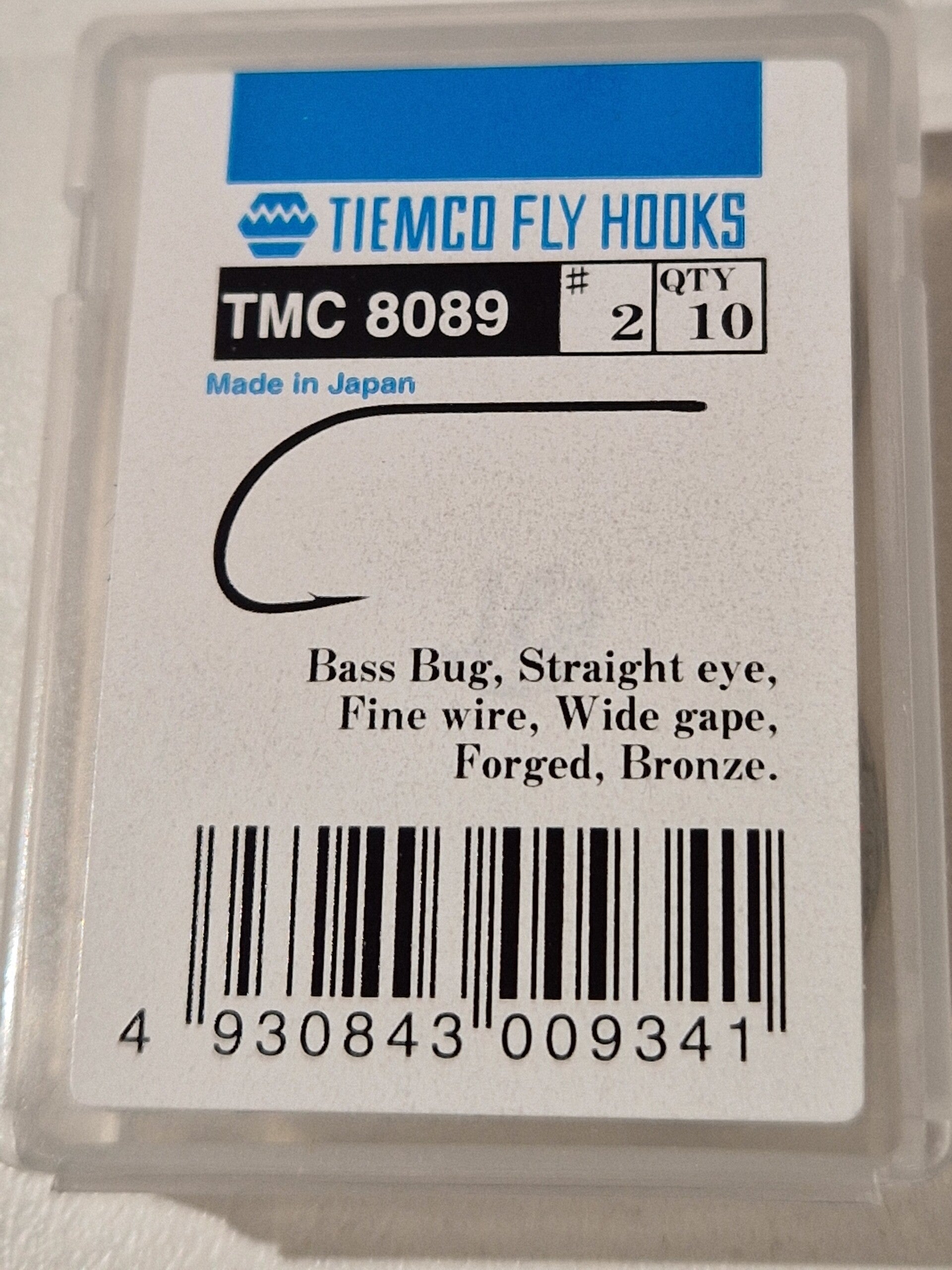 Tmc tiemco fly hooks 8089  size 2
