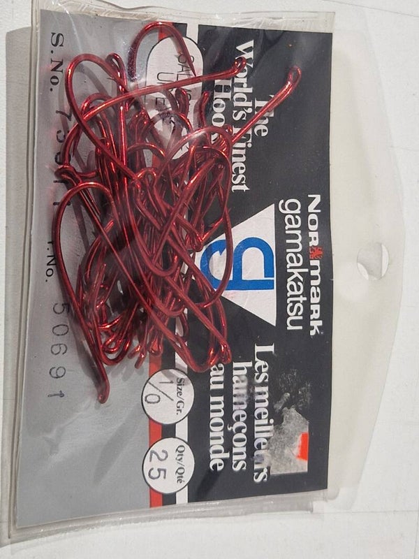 Gamakatsu normark red salmon hook