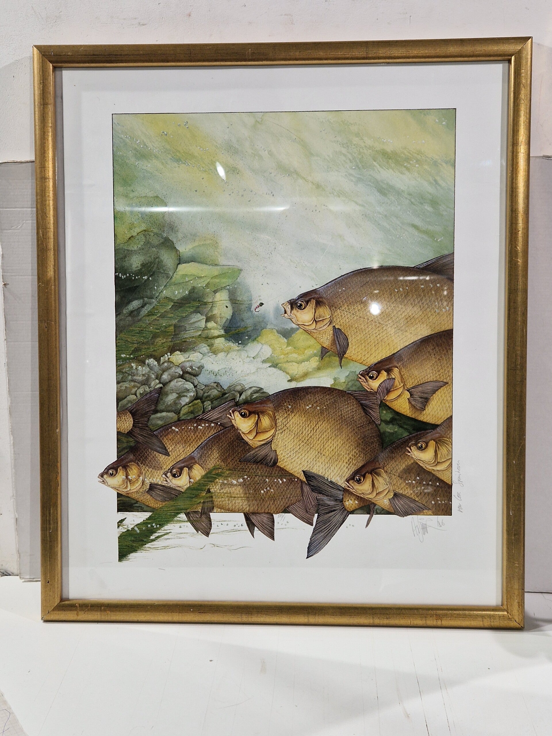 Litho Ad Swier voor Cor Spinhoven , genummerd en gesigneerd 1/120