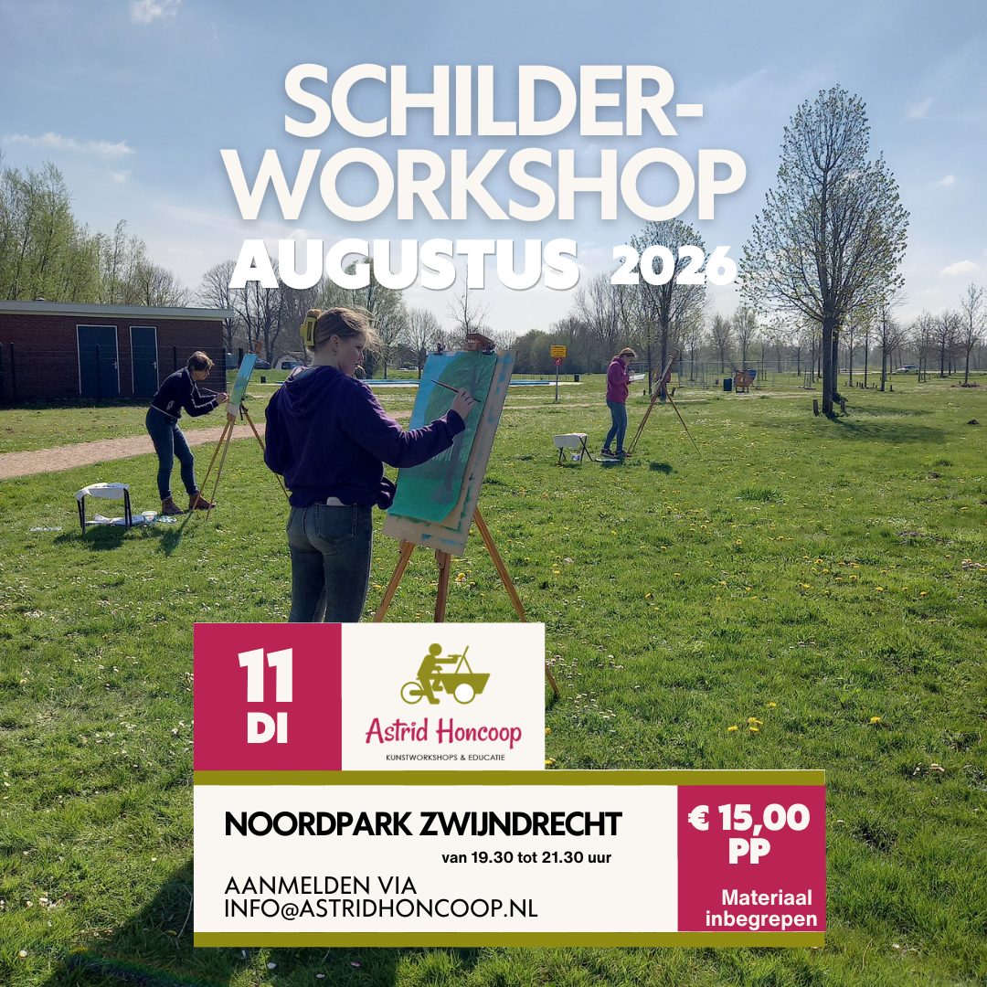Dinsdag 11 augustus - Schilderen in de buitenlucht