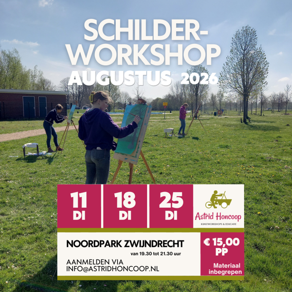 Dinsdag 11 augustus - Schilderen in de buitenlucht
