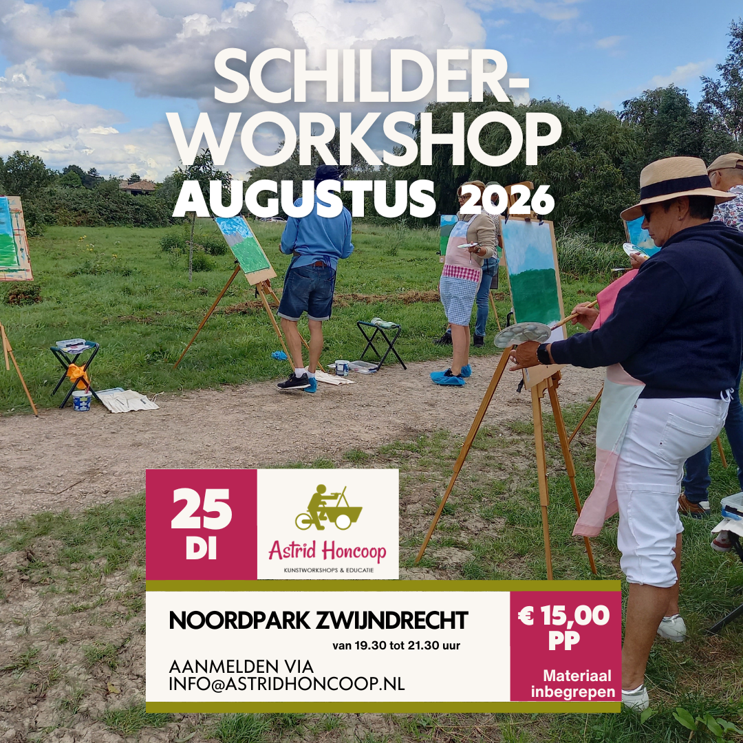 Dinsdag 25 augustus - Schilderen in de buitenlucht