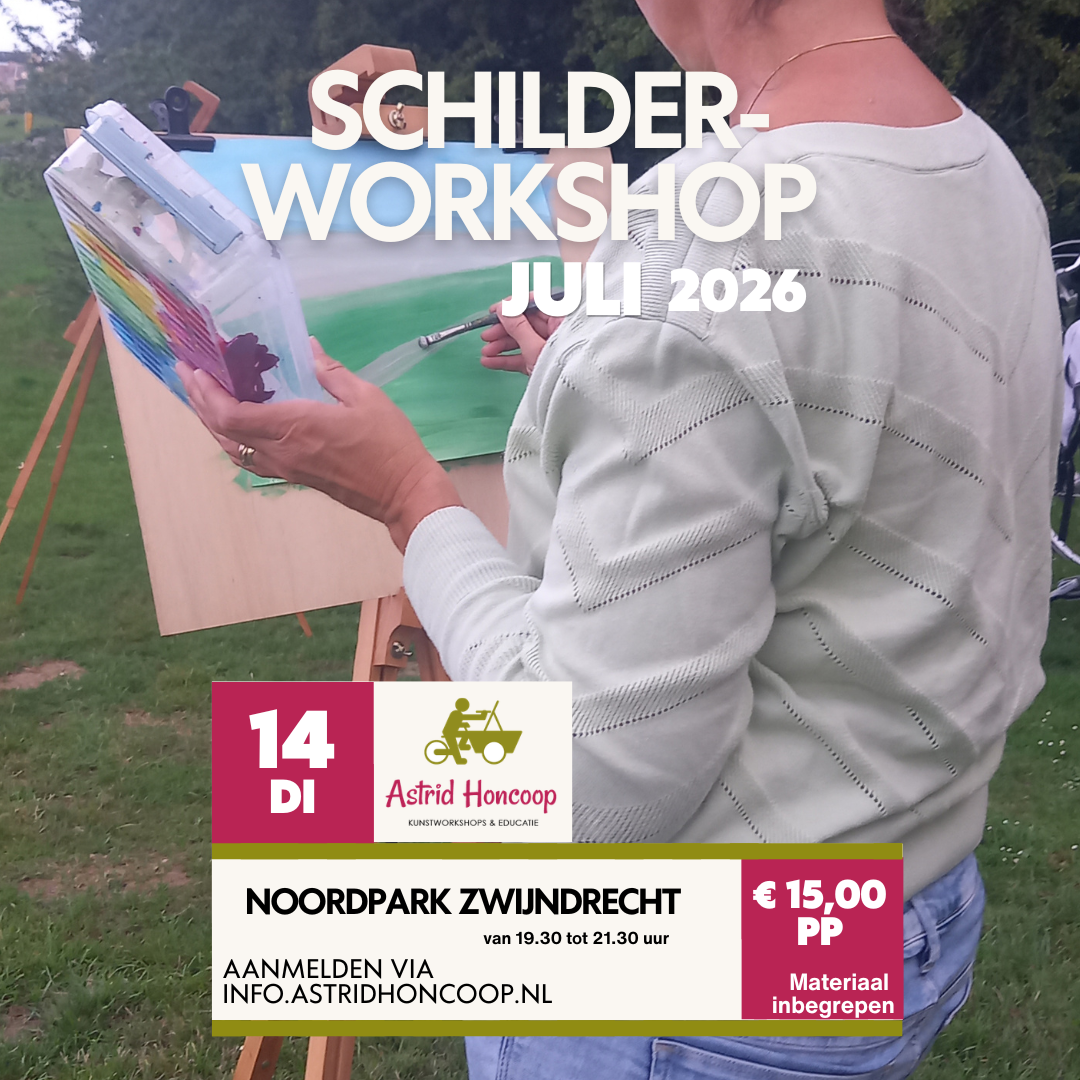 Dinsdag 14 juli - Schilderen in de buitenlucht