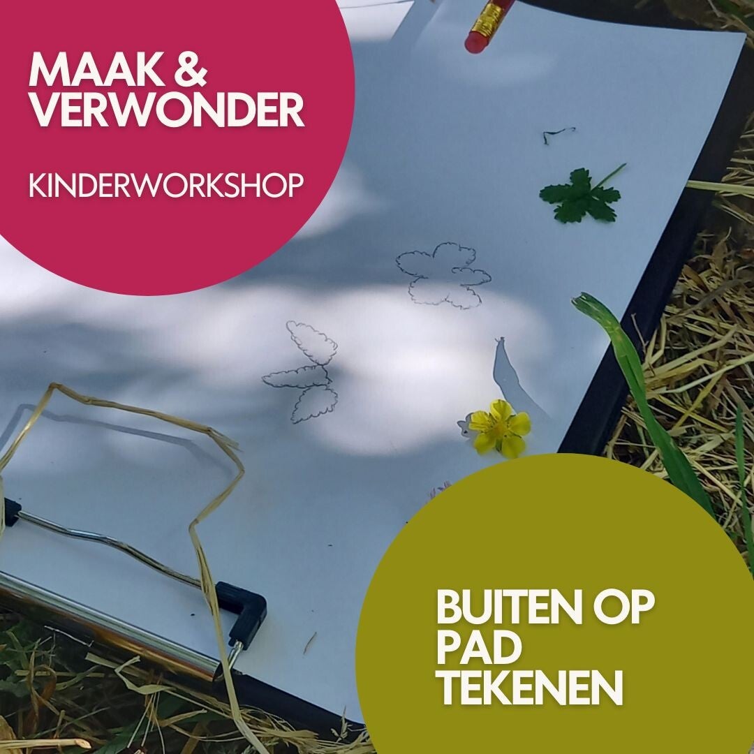 17 september- Buiten op pad tekenen