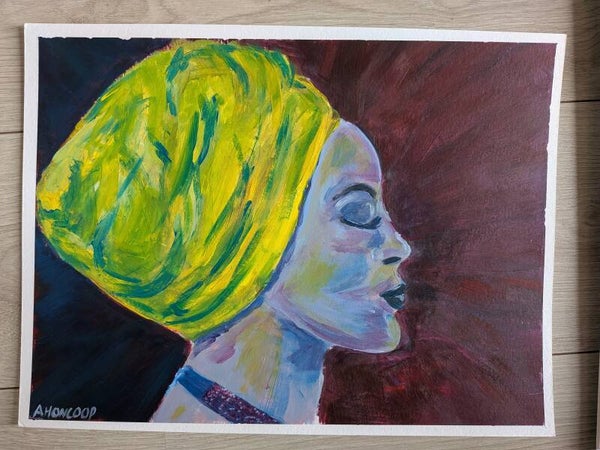 Dame met hoofddoek