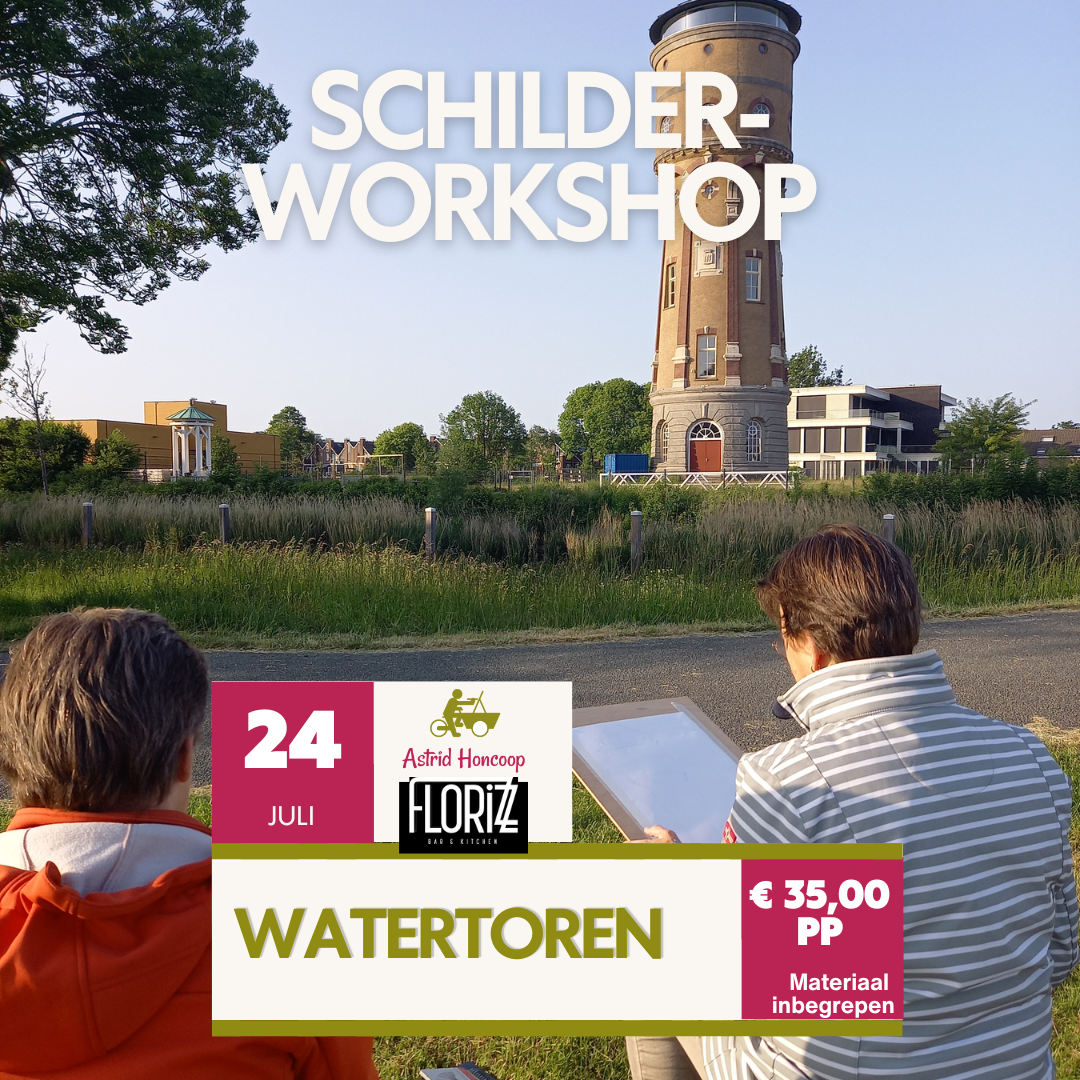 Schilder hét icoon van Zwijndrecht: de Watertoren!