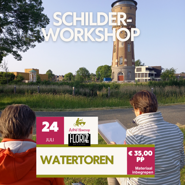 Schilder hét icoon van Zwijndrecht: de Watertoren!