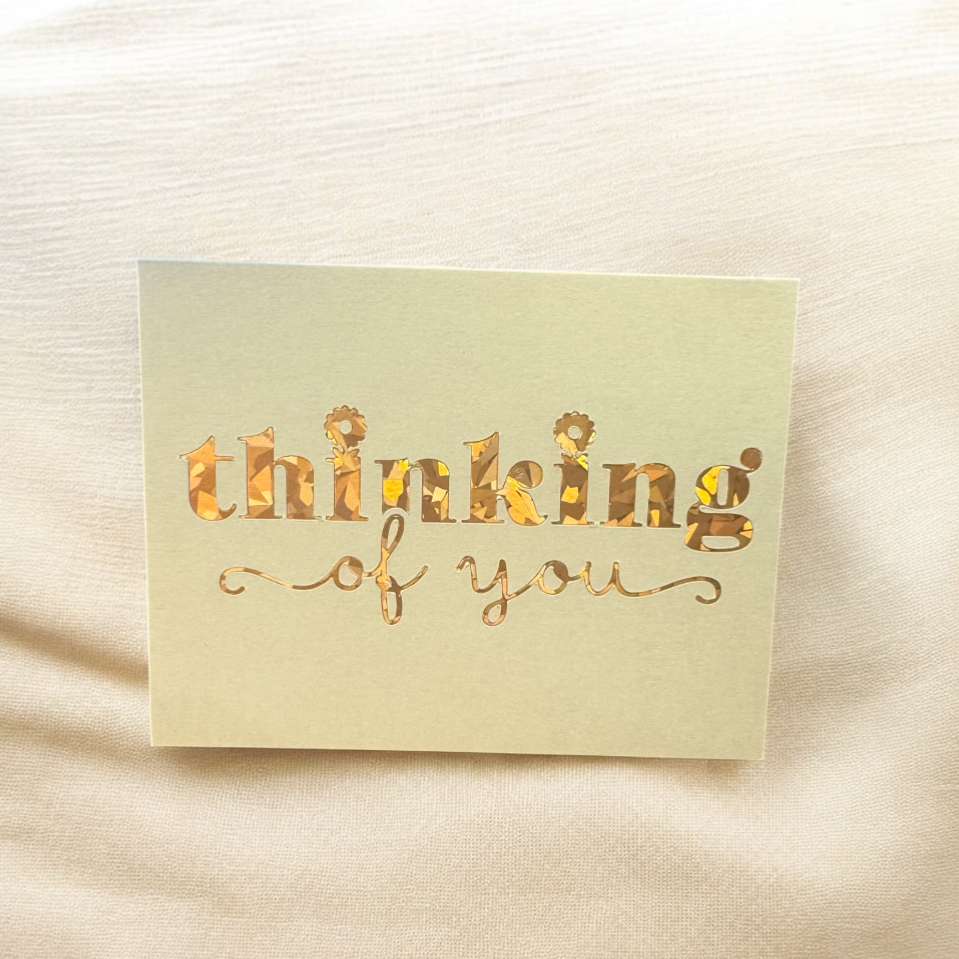 Wenskaart - thinking of you