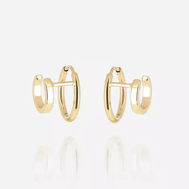 ZAG BIJOUX multi oorringen Ancila goldplated
