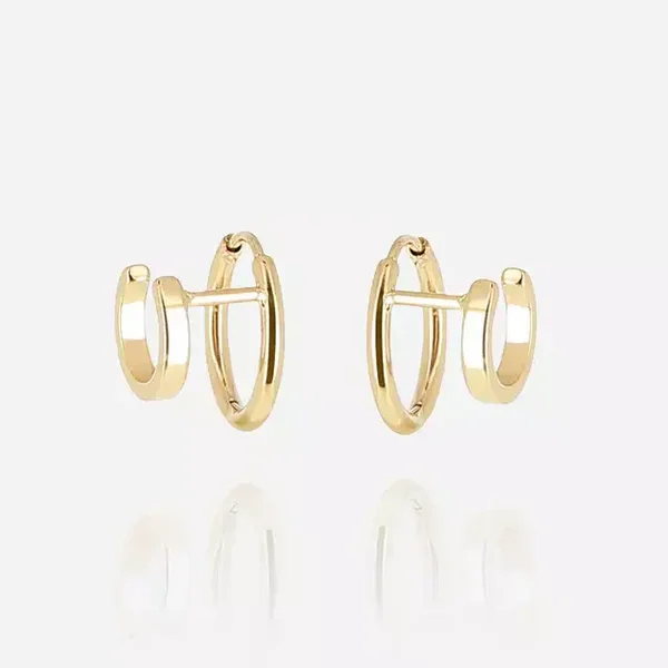 ZAG BIJOUX multi oorringen Ancila goldplated