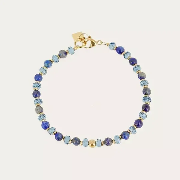 ZAG BIJOUX armband Mahé lapis lazuli
