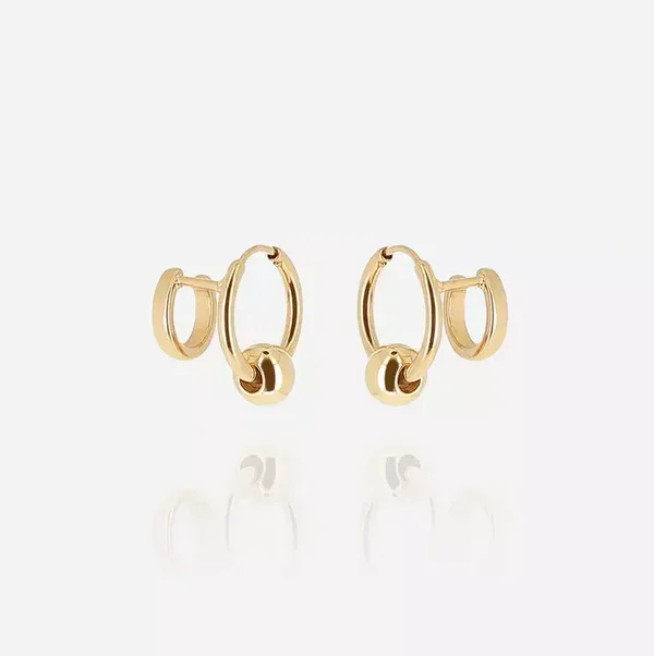 ZAG BIJOUX oorringen Carmela goldplated