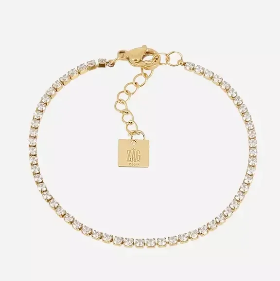 ZAG BIJOUX schakelarmband Talya goldplated