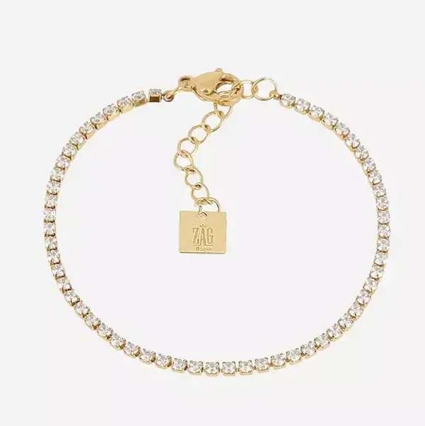 ZAG BIJOUX schakelarmband Talya goldplated
