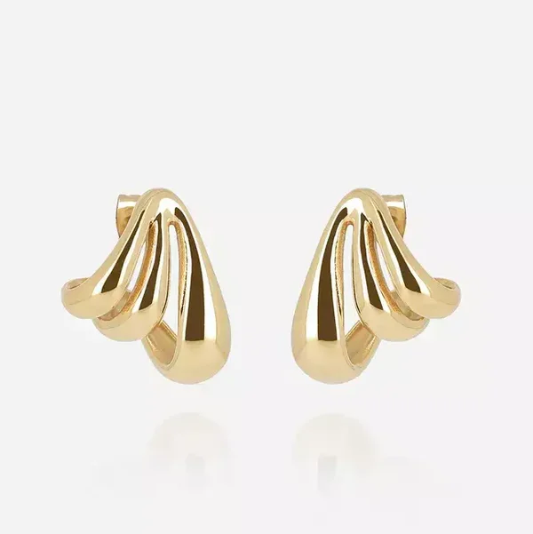 ZAG BIJOUX oorstekers Biasi goldplated