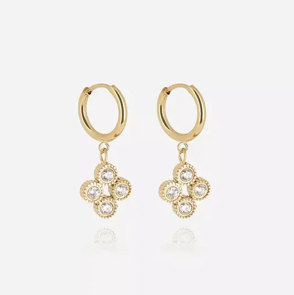 ZAG BIJOUX oorbellen Candela goldplated