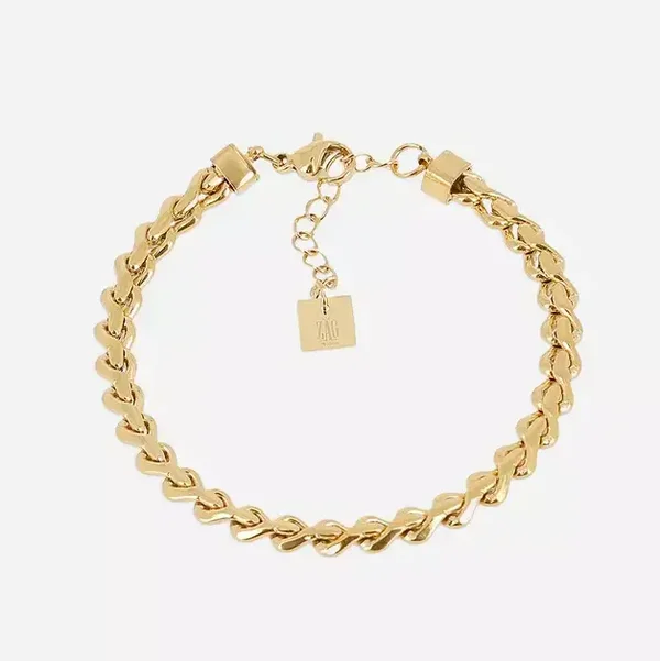 ZAG BIJOUX schakelarmband Kanpa goldplated