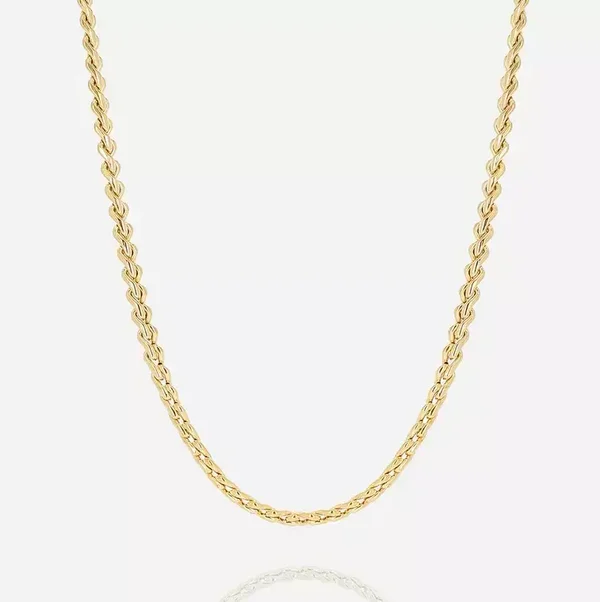 ZAG BIJOUX schakelketting Kanpa goldplated