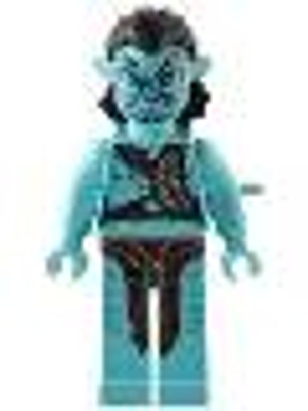Lego Minifigur  Tonowari - Reddish Brown Strap and Silver Belt