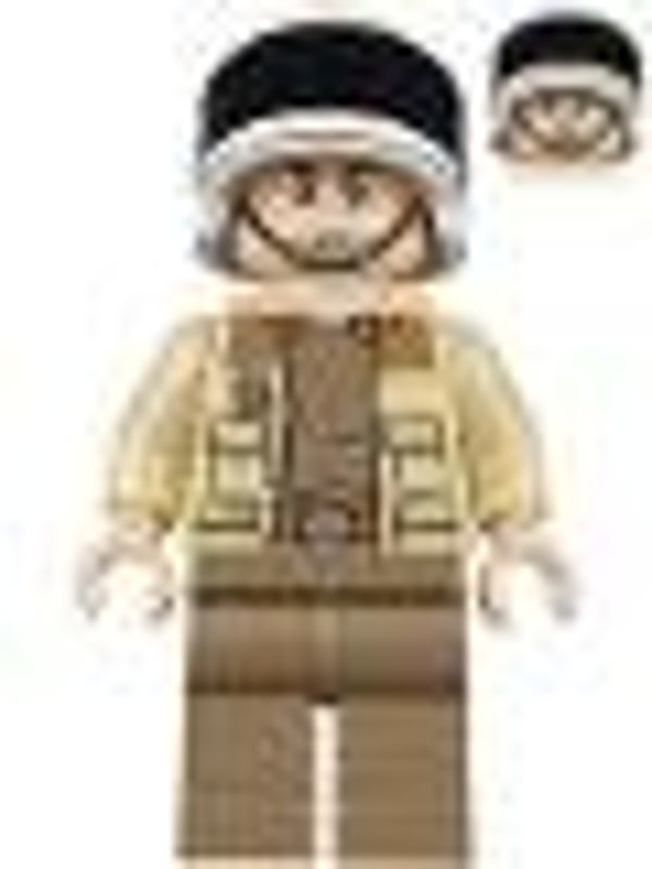 Lego Star Wars Minifigur Captain Antilles - Dark Tan Shirt, Small Rank Badge