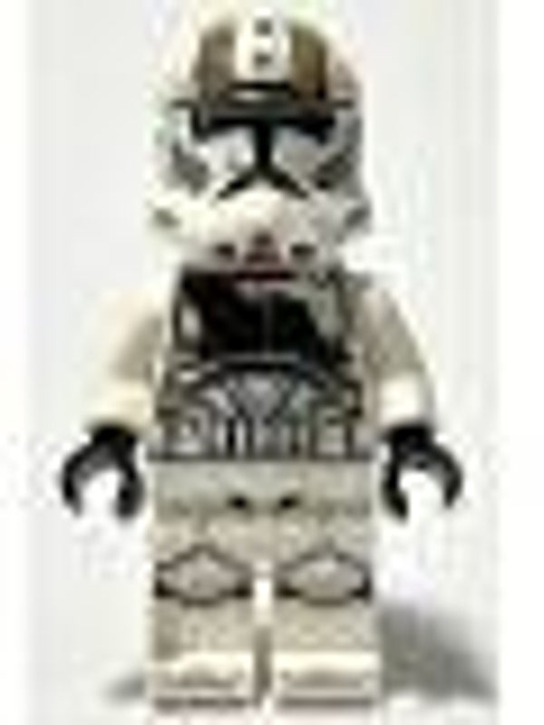 Lego Star Wars Minifigur Clone Trooper Gunner (Phase 2) - Dirt Stains, Nougat Head, Helmet with Holes