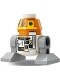 Lego Star Wars Minifigur Astromech Droid, C1-10P (Chopper) - White Body