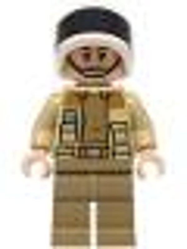 Lego Star Wars Minifigur Captain Antilles - Dark Tan Shirt, Large Rank Badge