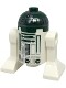 Lego Star Wars Minifigur Astromech Droid, R4-P44 - Dark Silver Band Around Dome