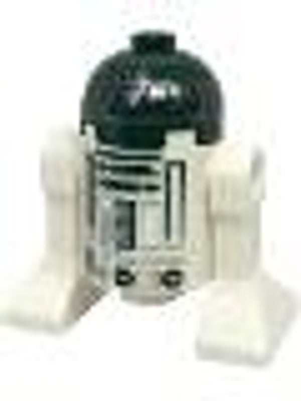 Lego Star Wars Minifigur Astromech Droid, R4-P44 - Dark Silver Band Around Dome