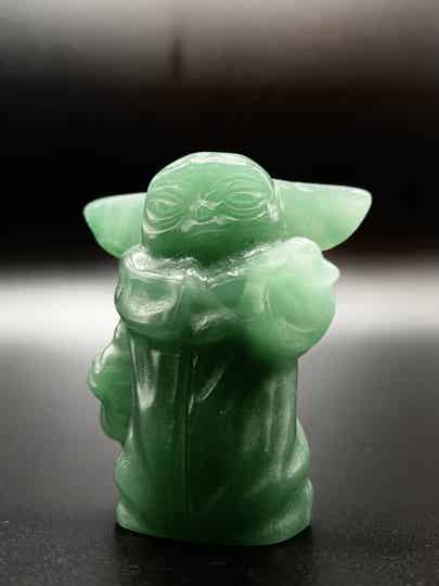 Baby Yoda Green Aventurine | Medium