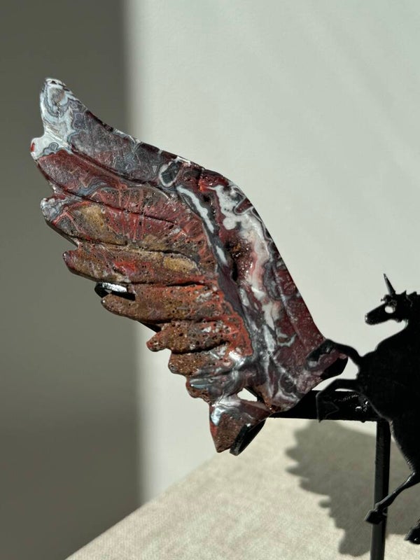 Mexican Agate Unicorn Wings | Home Decorations