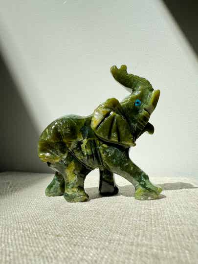 Peruvian Serpentine Elephant 2 | Darker