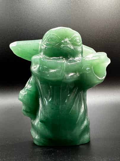 Baby Yoda Green Aventurine | Large