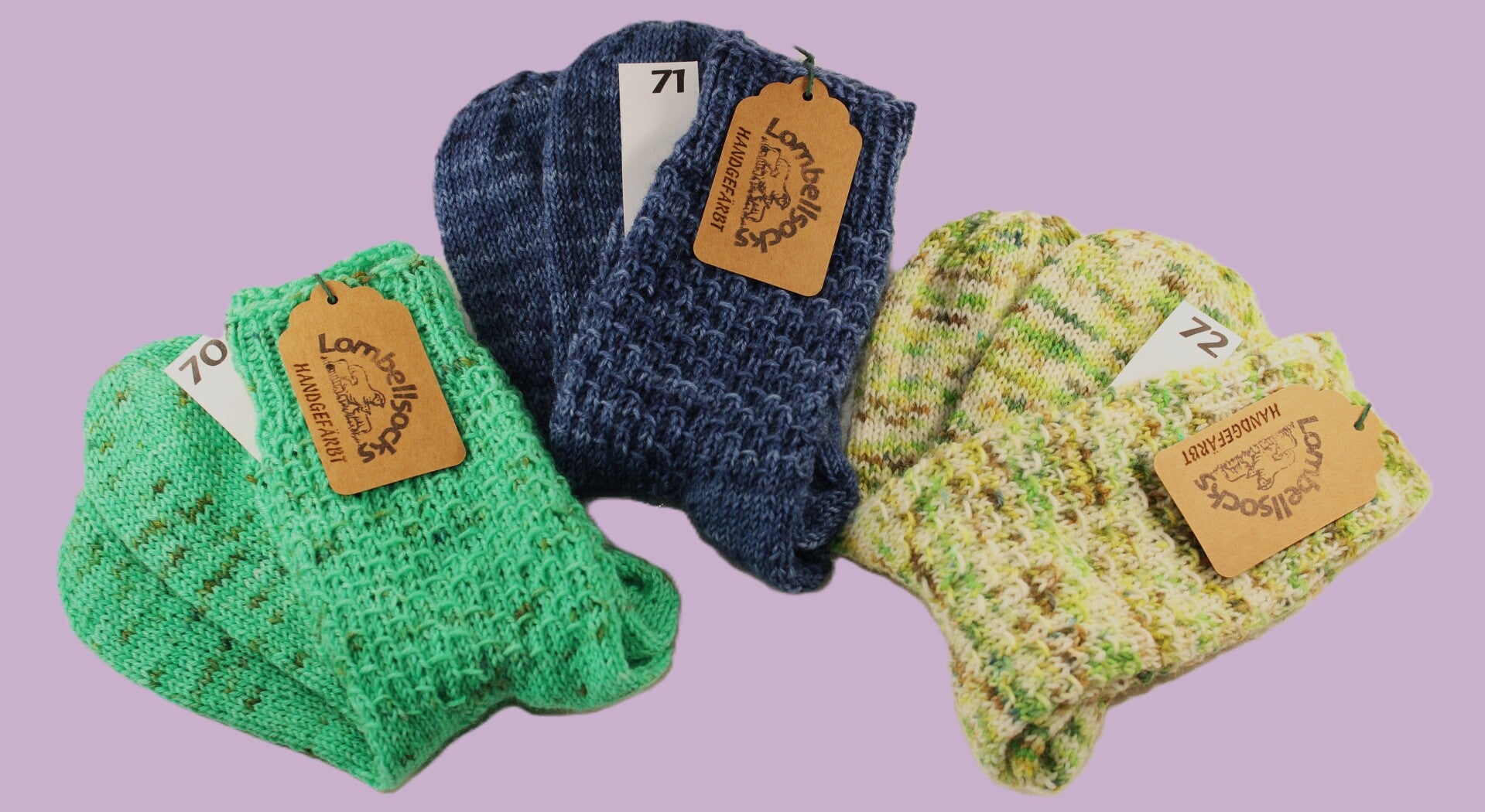 Handgefärbte Socken Grösse 36