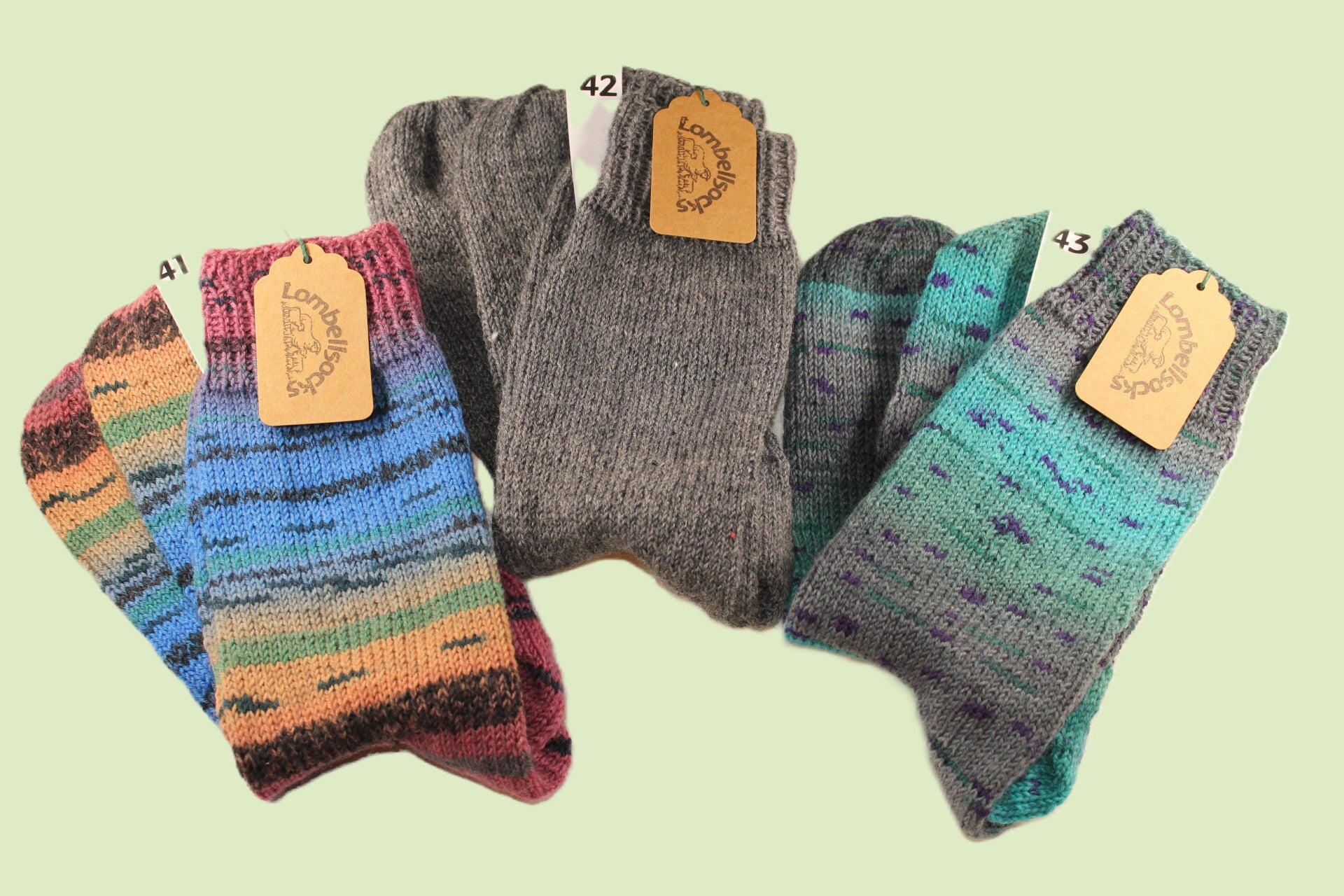 Bunte und Uni Socken Grösse 41-42