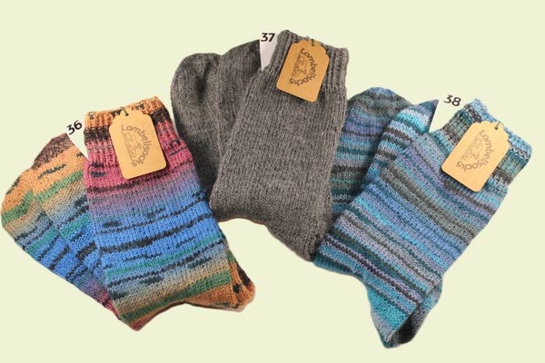 Bunte und Uni Socken Grösse 43