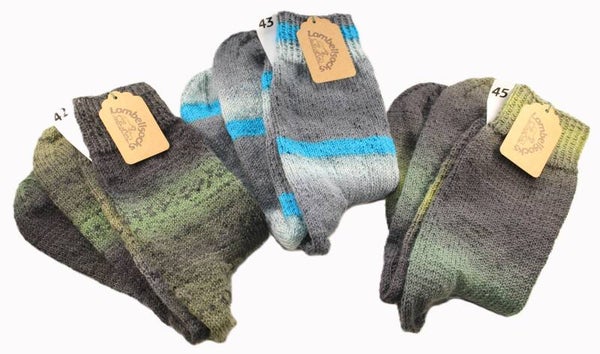 Bunte und Uni Socken Grösse 43