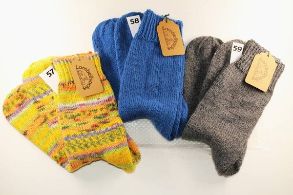 Bunte und Uni Socken Grösse 43