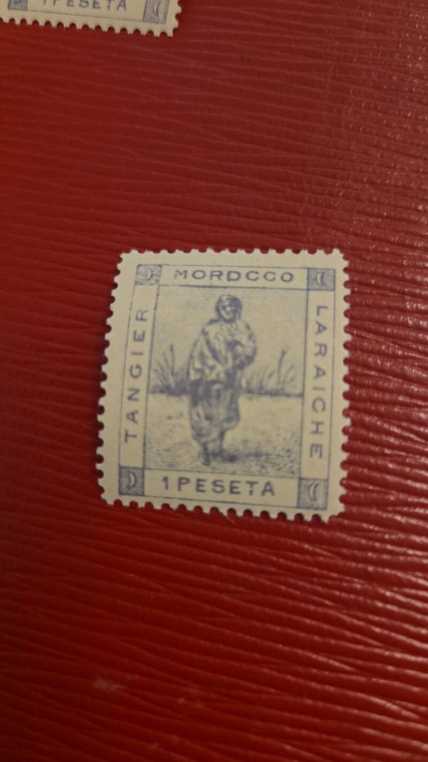 timbre du Maroc- post locale Tanger Laraiche 1 Peseta