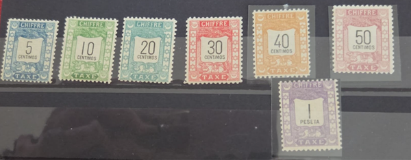 timbre du Maroc- taxe